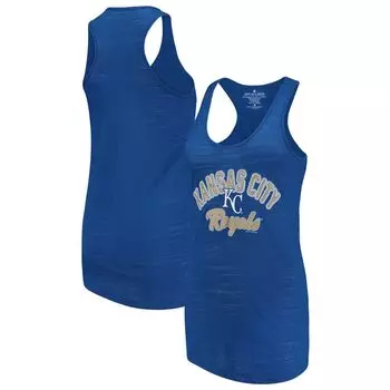 Женская мягкая как виноградина майка Royal Kansas City Royals Multicount Racerback