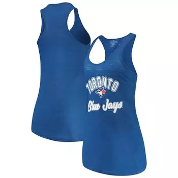 Женская мягкая как виноградина майка Royal Toronto Blue Jays Multicount Racerback