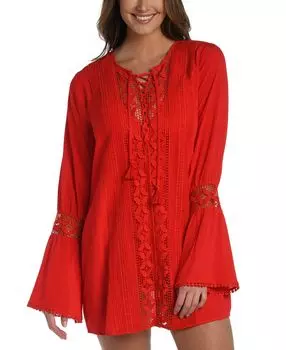 Женская накидка-туника coastal со шнуровкой La Blanca