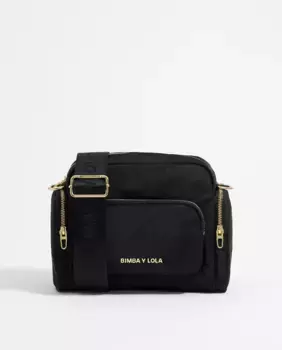 Женская нейлоновая сумка через плечо с множеством карманов Bimba y Lola, черный