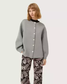 Женская неопреновая куртка на пуговицах Compaa Fantstica, серый