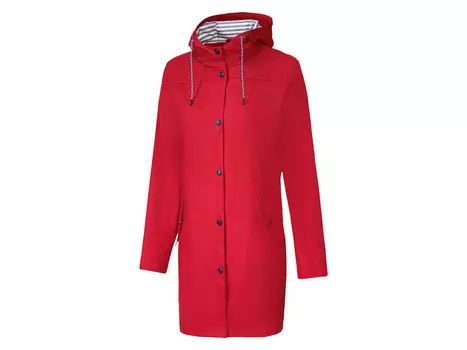 Женская непромокаемая парка Crivit с удлиненной спинкой, красный