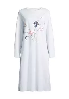 Женская ночная рубашка Anne длиной до колена с длинными рукавами DesireE, цвет Illusion Blue