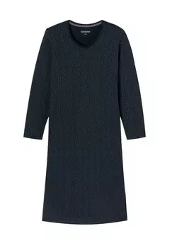 Женская ночная рубашка Comfort Essentials с V-образным вырезом SCHIESSER, цвет 804 Nachtblau