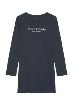 Женская ночная рубашка Mix N Match из органического хлопка с длинными рукавами Marc O'Polo, цвет Dark Navy