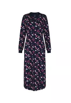 Женская ночная рубашка с длинными рукавами, длина 130 см CALIDA, цвет Dark Lapis Blue