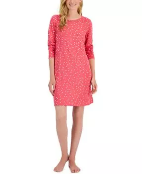 Женская ночная рубашка с длинными рукавами и принтом Charter Club