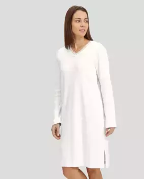 Женская ночная рубашка с длинными рукавами Lohe, цвет Crudo