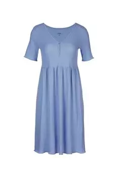 Женская ночная рубашка с коротким рукавом, длина 95 см CALIDA, цвет Hydrangea Blue Xxs