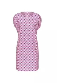 Женская ночная рубашка с коротким рукавом, длина 90 см CALIDA, цвет Bubble Gum Pink