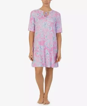Женская ночная рубашка с коротким рукавом Ellen Tracy, мульти