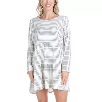 Женская ночная рубашка с волнистыми ярусами Ocean Pacific, цвет multi stripe