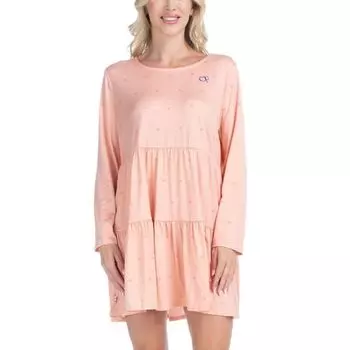 Женская ночная рубашка с волнистыми ярусами Ocean Pacific, цвет peach shell