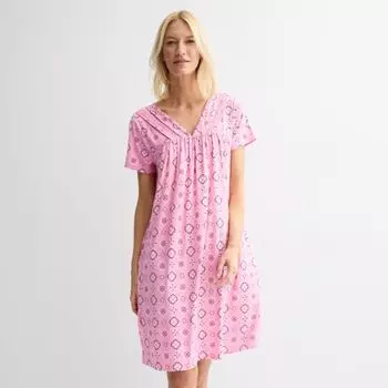 Женская ночная сорочка с коротким рукавом Croft & Barrow, цвет amigeo