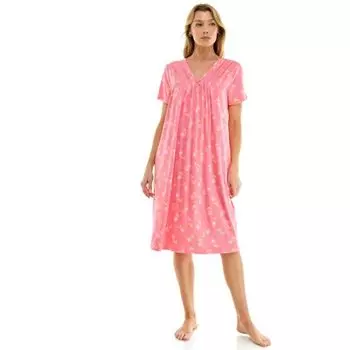 Женская ночная сорочка с коротким рукавом Croft & Barrow, цвет pnk lipstick mdw sct