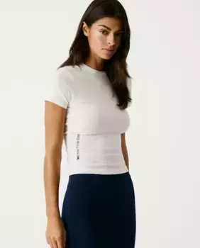 Женская облегающая футболка с коротким рукавом Pepe Jeans, белый