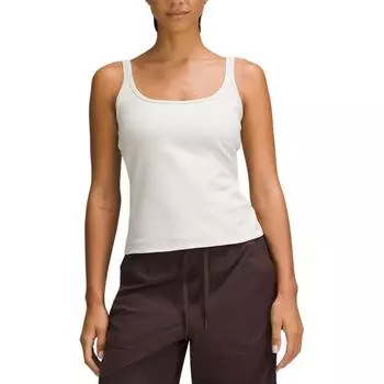 Женская облегающие майка Lululemon, черный