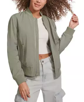 Женская облегченная бомбер-куртка с молнией Levi's, зеленый