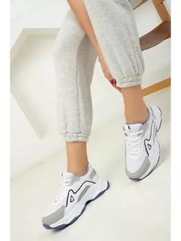 Женская обувь для активного спорта с цветными блоками под кожу Soho Exclusive, белый