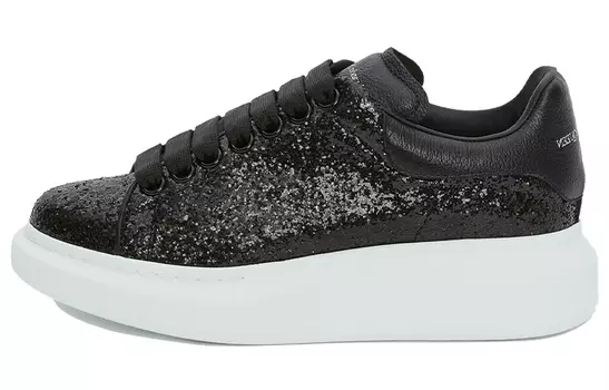 Кроссовки Alexander McQueen Oversized Black Glitter Women's