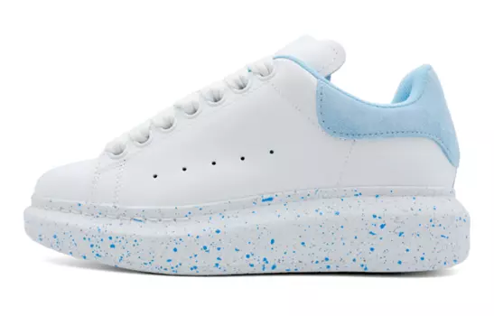 Кроссовки Alexander McQueen Larry Oversized Low-Top Sneakers 'White Sky Blue' Women's