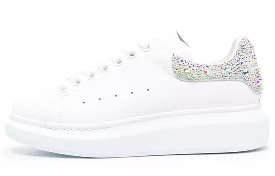 Кроссовки Alexander McQueen Oversized White Crystal Women's