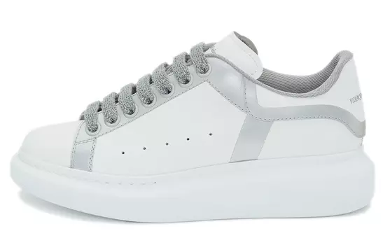 Кроссовки Alexander McQueen Oversized Sneakers 'White Silver' Women's