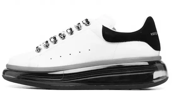 Кроссовки Alexander McQueen Skateboard Shoes Women's Low-Top White Black