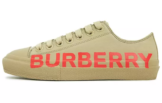 Кеды Burberry Vintage, бежевый/красный