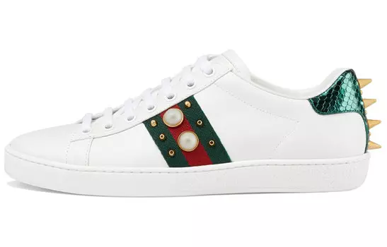 Кроссовки GUCCI Women's Ace Studded 'White'