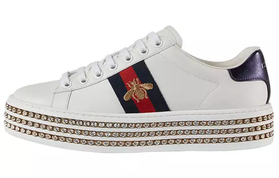 Кроссовки GUCCI Ace Skateboard Shoes Women's Low-Top White