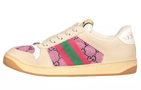Кроссовки GUCCI Screener Skateboard Shoes Women's Low-Top Brown