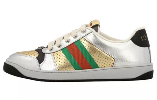 Кроссовки GUCCI Women's Screener 'Silver Gold'