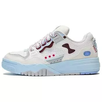 Женская обувь для скейтбординга Kappa, Korean White / Winter White / Bio Blue