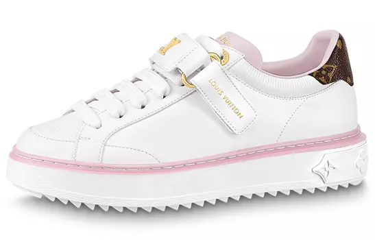 Кроссовки LOUIS VUITTON Time Out Casual Shoes Women's Low-Top White Pink