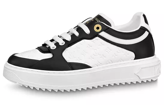 Кроссовки LOUIS VUITTON Time Out Sneakers 'White Mini Monogram Black' Women's