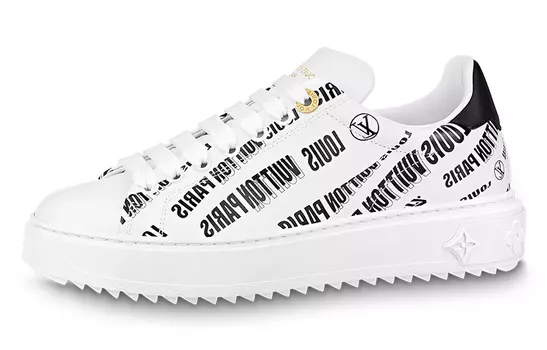 Кроссовки LOUIS VUITTON Squad Low Allover Print Graphic Signature Leather Black White Women's