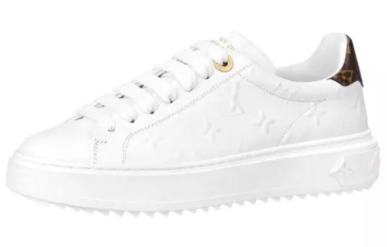 Кроссовки LOUIS VUITTON Time Out Sneakers 'White Monogram With Brown' Women's
