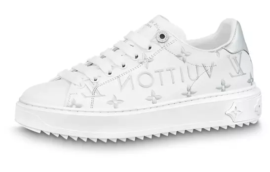 Кроссовки LOUIS VUITTON Time Out Sneakers 'White With Silver Monogram' Women's