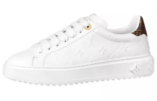 Кроссовки LOUIS VUITTON Time Out Sneakers 'White Monogram With Brown Monogram' Women's