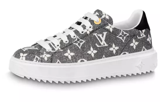 Кроссовки LOUIS VUITTON Time Out Sneakers 'Grey Denim Monogram' Women's