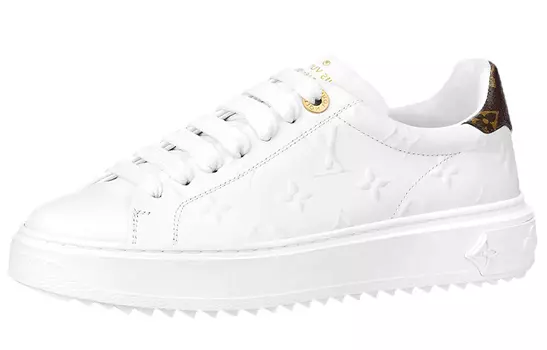 Кроссовки LOUIS VUITTON Time Out Sneakers 'White With White Monogram' Women's