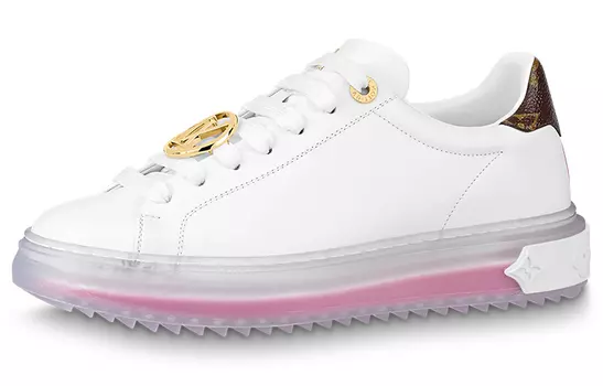 Кроссовки LOUIS VUITTON Time Out Sneakers 'White Pink Gold' Women's