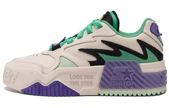 Кроссовки Starter Skateboarding, белый/черный/зеленый/фиолетовый