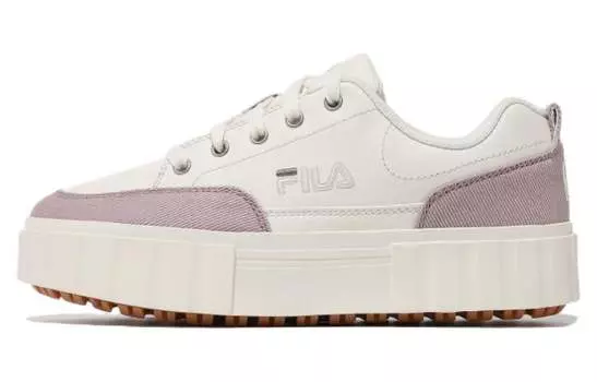 Кроссовки FILA Sand Blast Row Casual Shoes Women's Low-Top White Pink
