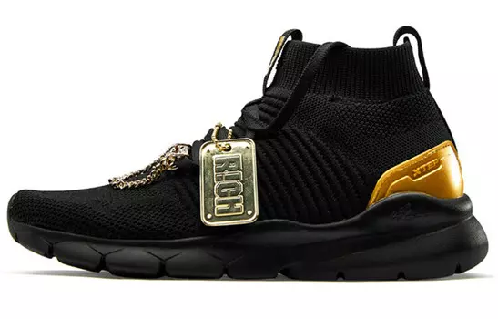 Женская обувь Lifestyle High-top Black/Gold Xtep