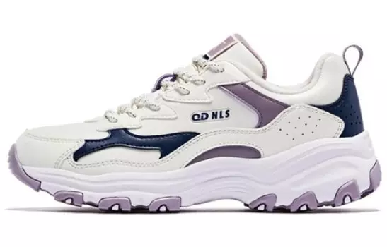 Женская обувь Lifestyle с низким верхом, белая/фиолетовая Qiaodan