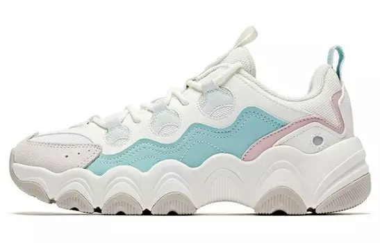 Женская обувь Lifestyle с низким верхом, белая/бирюзовая Qiaodan