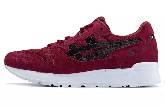 Женская обувь Lifestyle с низким верхом, бордовая/белая Asics