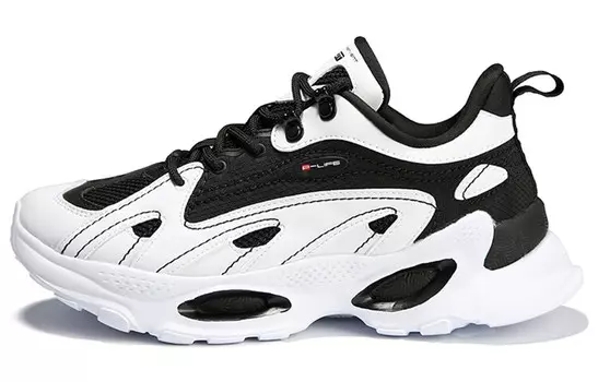 Женская обувь Lifestyle с низким верхом, черного/белого цвета Peak